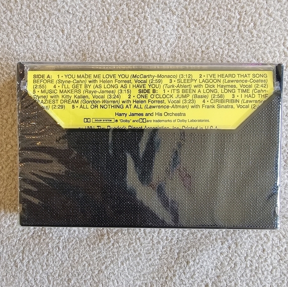 Harry James Cassette Tape Original Golden Hits‎ Big Band Music 1991 NEW SEALED - Picture 2 of 3